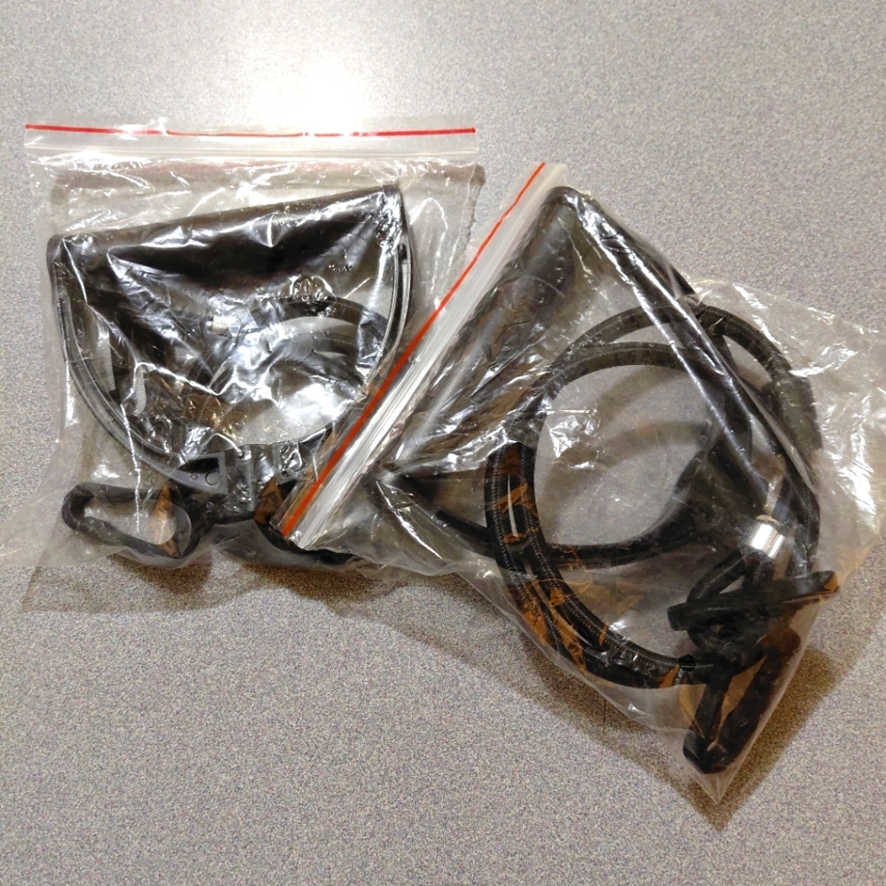 All Bkack Resistance Bands. A Pair Of 2..Brand New.